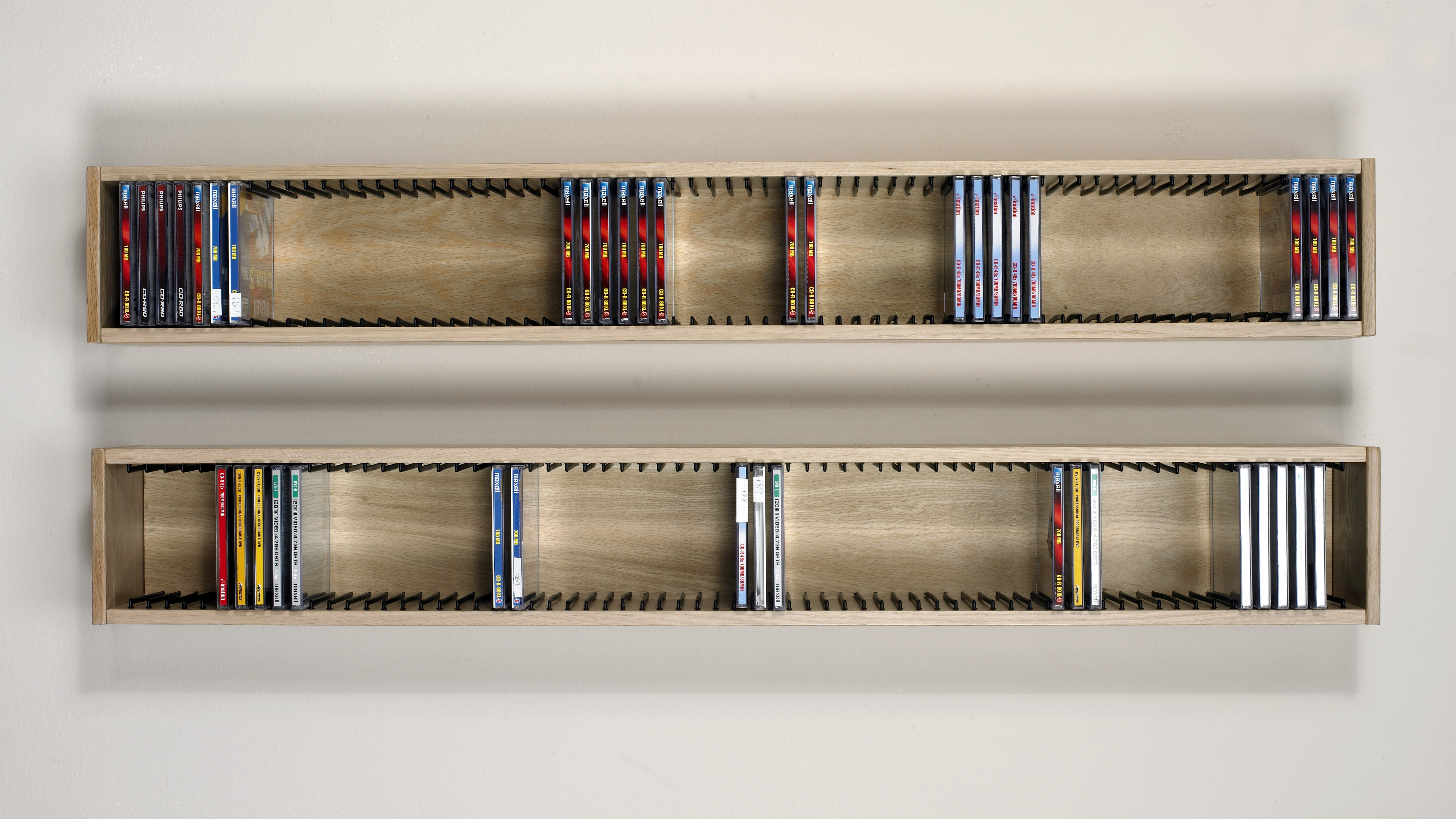 Wall mounted cd rack discount